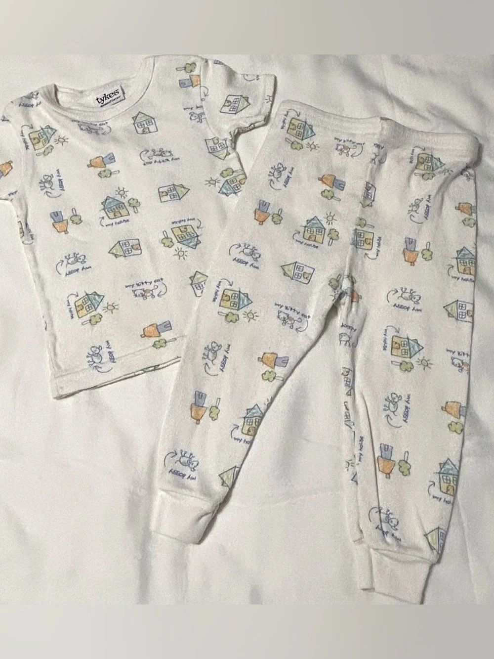 Striped Blue and White Kids Shorts